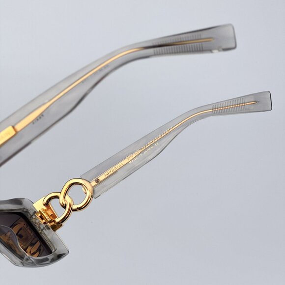 Balmain IMPERIAL BPS-145C-53 Women BRAND NEW Sunglasses Grey Crystal Rectangle - Picture 9 of 12